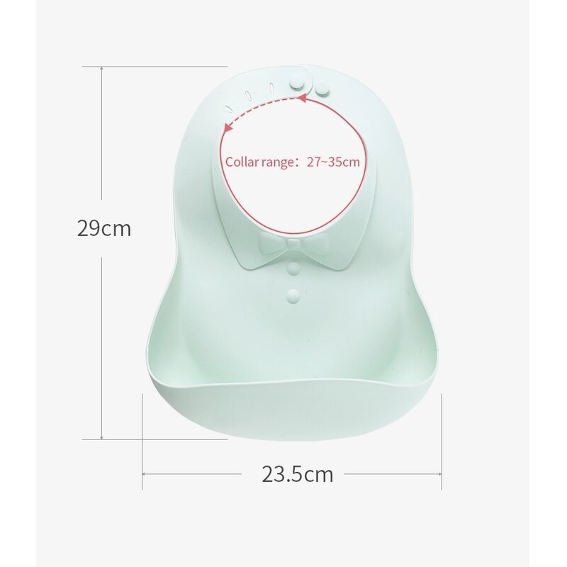 Baveta moale cu buzunar Stylish Baby Bib Blue