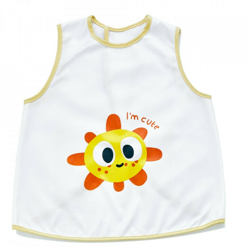 Babyjem - baveta pentru copii fara maneci (culoare: galben)