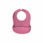 Bavetica din silicon moale cu buzunar colector pentru bebelusi, reglabila, roz, Reer Eat`n Tidy 25044 - 1