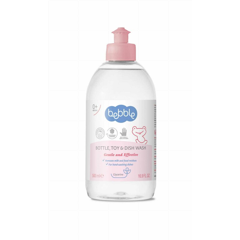 Bebble - Detergent pentru biberoane si vesela bebelusului, 500 ml, 0 luni+