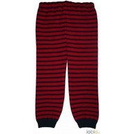 Berry/Dark Blue - Pantaloni leggings din lana merinos impletita - Iobio