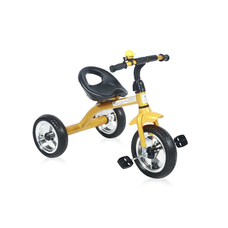 Bertoni - tricicleta pentru copii a28 roti mari golden black