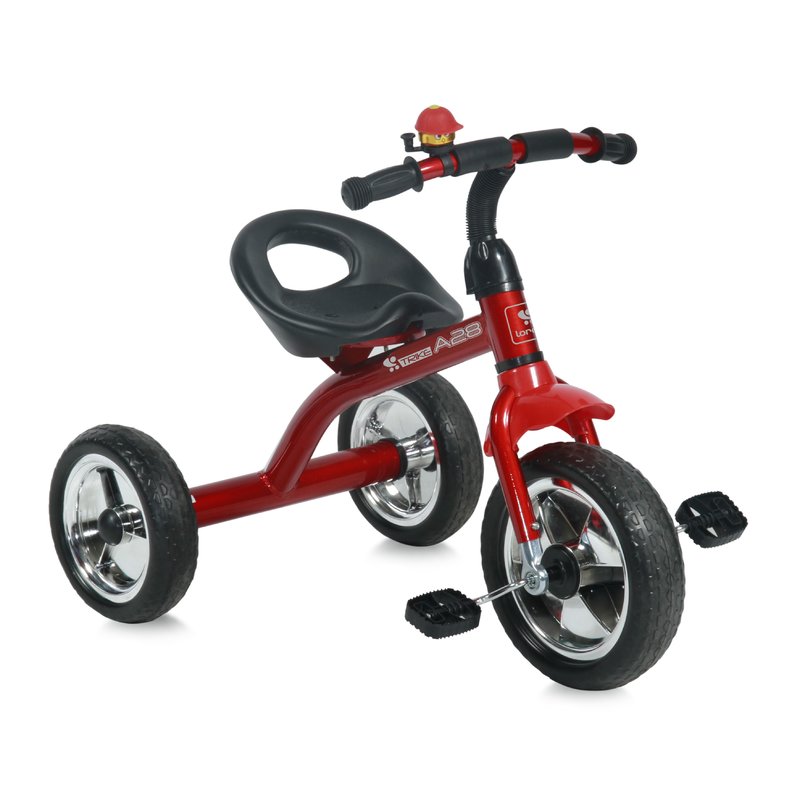 Bertoni- tricicleta pentru copii a28 roti mari red black