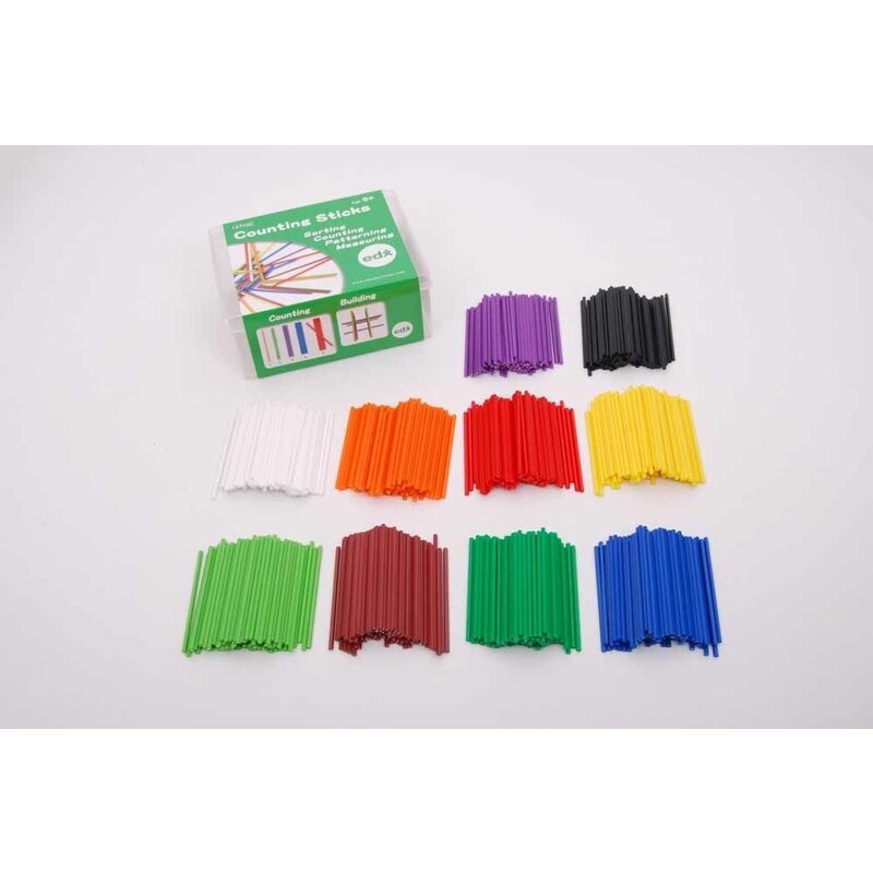 Edx education - set betisoare in cutie, 1000 buc, pentru numarat, multicolor