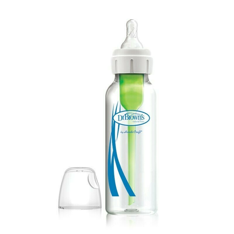 Dr. brown's - biberon anti-colici din sticla cu gat ingust „options +” 250 ml.