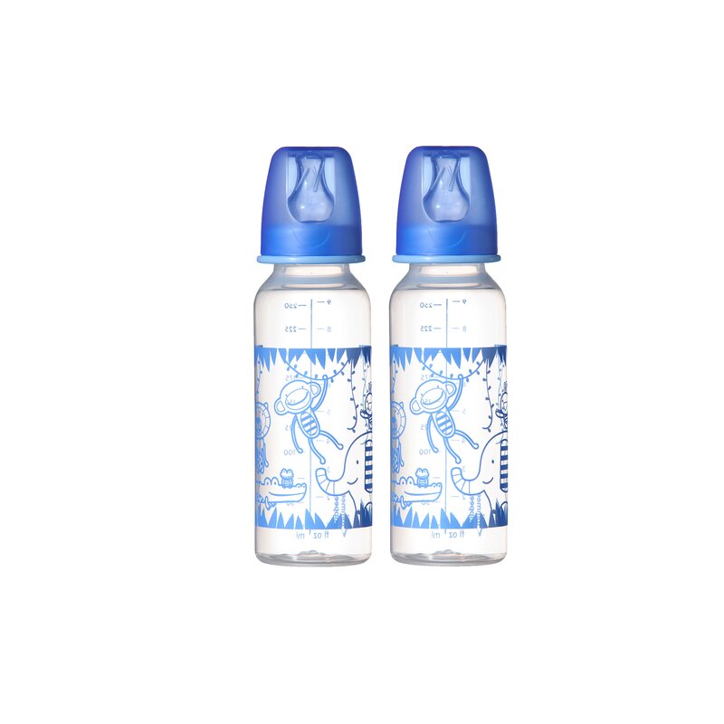 Tommee tippee - biberon basics, 2 buc, 250 ml, albastru