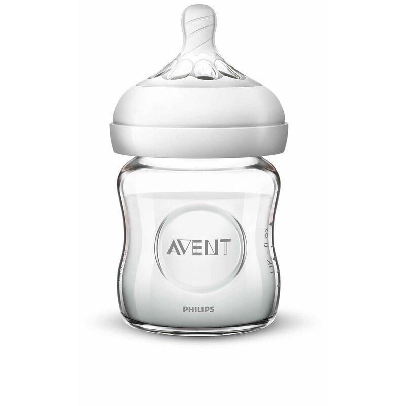 Philips avent - biberon , natural din sticla 120 ml, alb