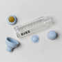BIBS - Set complet biberon din sticla anticolici, 225 ml, Baby Blue - 3