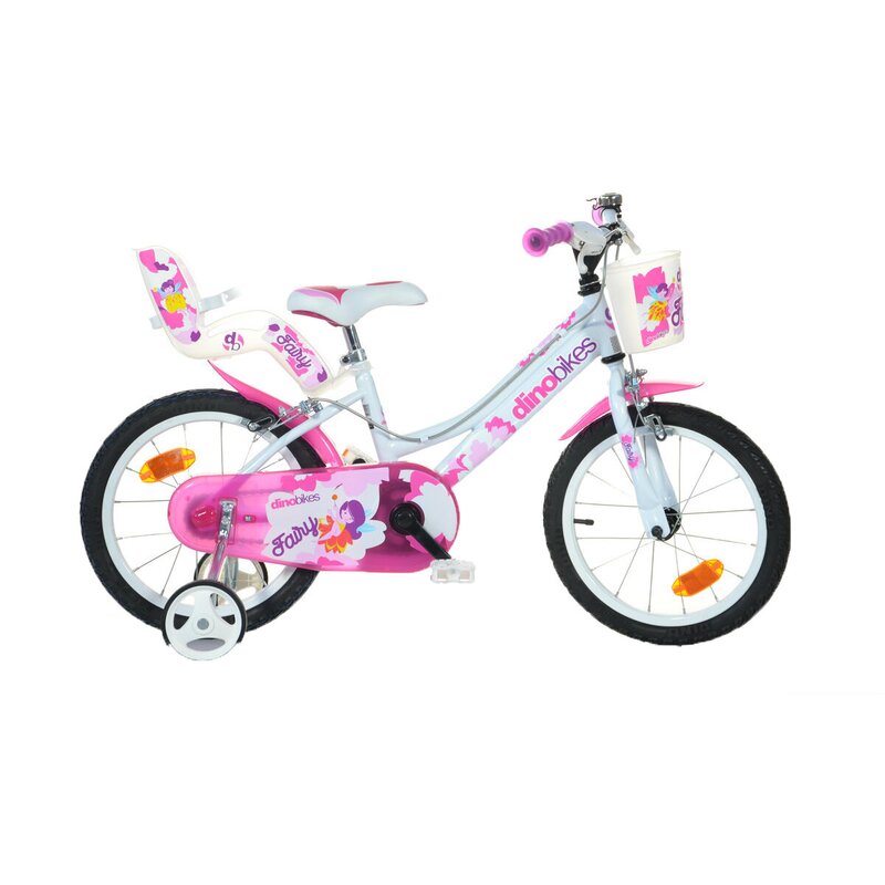 Dino bikes - bicicleta cu pedale 166 rsn 05, 16 , cu roti ajutatoare