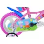 Bicicleta cu pedale, Dino Bikes, Purcelusa Peppa, Cu roti ajutatoare, Cu cosulet frontal, Cu scaunel pentru papusa, 12 inch, Pana la 40 kg, 3 ani+, Multicolor - 7