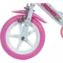 Bicicleta cu pedale, Dino Bikes, Unicorn, Cu roti ajutatoare, Cu cosulet frontal, Cu cosulet pentru papusi, 12 inch, Pana la 40 kg, 3 ani+, Multicolor - 14