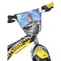 Bicicleta cu pedale, Dino Bikes, Batman, Cu roti ajutatoare, 14 inch, Pana la 50 kg, 4 ani+, Multicolor - 5