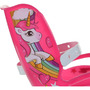 Bicicleta cu pedale, Dino Bikes, Unicorn, Cu roti ajutatoare, Cu cosulet frontal, Cu cosulet pentru papusi, 14 inch, Pana la 115 cm, Pink - 12