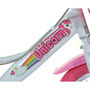 Bicicleta cu pedale, Dino Bikes, Unicorn, Cu roti ajutatoare, Cu cosulet frontal, Cu cosulet pentru papusi, 14 inch, Pana la 115 cm, Pink - 15