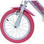 Bicicleta cu pedale, Dino Bikes, Unicorn, Cu roti ajutatoare, Cu cosulet frontal, Cu cosulet pentru papusi, 14 inch, Pana la 115 cm, Pink - 16