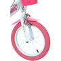 Bicicleta cu pedale, Dino Bikes, Unicorn, Cu roti ajutatoare, Cu cosulet frontal, Cu cosulet pentru papusi, 14 inch, Pana la 115 cm, Pink - 21