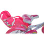 Bicicleta cu pedale, Dino Bikes, Unicorn, Cu roti ajutatoare, Cu cosulet frontal, Cu cosulet pentru papusi, 14 inch, Pana la 115 cm, Pink - 25