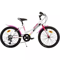 Black Friday - Reduceri Bicicleta cu pedale, Dino Bikes, Mountain Bike, Cu 6 viteze, 20 inch, Pana la 130 cm, Multicolor Promotie