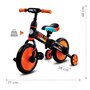 Bicicleta cu sau fara pedale si roti ajutatoare Sun Baby Molto 014 Orange - 8