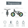 Bicicleta de echilibru, Chillafish, BMXie Glow, Cu spite luminoase, Cu sa reglabila, Greutatate 3.8 Kg, 12 inch, Pentru 2 - 5 ani, Anthracite - 4