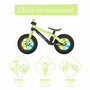 Bicicleta de echilibru, Chillafish, BMXie Glow, Cu spite luminoase, Cu sa reglabila, Greutatate 3.8 Kg, 12 inch, Pentru 2 - 5 ani, Pistachio - 3
