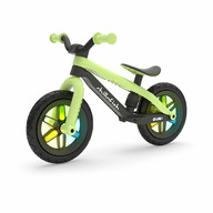 Bicicleta de echilibru, Chillafish, BMXie Glow, Cu spite luminoase, Cu sa reglabila, Greutatate 3.8 Kg, 12 inch, Pentru 2 - 5 ani, Pistachio