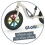 Bicicleta de echilibru, Chillafish, Charlie Glow, Usoara, Cu ghidon si sa reglabile, Cu spite luminoase, Greutate 2.5 Kg, Cu roti din spuma EVA, 10 inch, Pentru 18-48 luni, Beige - 5