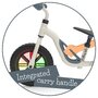 Bicicleta de echilibru, Chillafish, Charlie Glow, Usoara, Cu ghidon si sa reglabile, Cu spite luminoase, Greutate 2.5 Kg, Cu roti din spuma EVA, 10 inch, Pentru 18-48 luni, Beige - 7