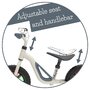 Bicicleta de echilibru, Chillafish, Charlie Glow, Usoara, Cu ghidon si sa reglabile, Cu spite luminoase, Greutate 2.5 Kg, Cu roti din spuma EVA, 10 inch, Pentru 18-48 luni, Beige - 8