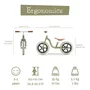 Bicicleta de echilibru, Chillafish, Charlie Lux, Usoara, Cu ghidon si sa reglabile, Greutate 3.2 kg, Cu roti din spuma EVA, 12 inch, Pentru 24-60 luni, Olive - 3