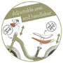 Bicicleta de echilibru, Chillafish, Charlie Lux, Usoara, Cu ghidon si sa reglabile, Greutate 3.2 kg, Cu roti din spuma EVA, 12 inch, Pentru 24-60 luni, Olive - 7