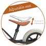 Bicicleta de echilibru, Chillafish, Charlie, Usoara, Cu ghidon si sa reglabile, Greutate 2.5 Kg, Cu roti din spuma EVA, 10 inch, Pentru 18-48 luni, Black - 10