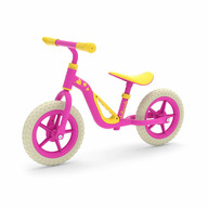 Bicicleta de echilibru, Chillafish, Charlie, Usoara, Cu ghidon si sa reglabile, Greutate 2.5 Kg, Cu roti din spuma EVA, 10 inch, Pentru 18-48 luni, Pink