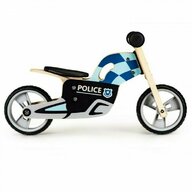 Ecotoys - Bicicleta fara pedale LC-V1330 , Politie din Lemn