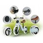 Bicicleta de echilibru din lemn pentru copii, scaun din spuma, roti 12 inchi, Ricokids, Veltino, 7618, Albastra - 4