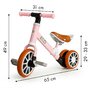 Bicicleta de echilibru Ecotoys, 2in1, pedale detasabile, inaltime sa reglabila, sarcina maxima 20 kg, Roz - 7