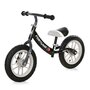 Lorelli - Bicicleta de echilibru, Fortuna Air, 2-5 Ani, 12 inch, anvelope cu camera, jante cu leduri, Black & Grey - 1