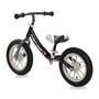 Lorelli - Bicicleta de echilibru, Fortuna Air, 2-5 Ani, 12 inch, anvelope cu camera, jante cu leduri, Black & Grey - 2