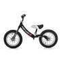 Lorelli - Bicicleta de echilibru, Fortuna Air, 2-5 Ani, 12 inch, anvelope cu camera, jante cu leduri, Black & Grey - 3