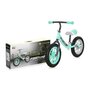 Lorelli - Bicicleta de echilibru, Fortuna Air, 2-5 Ani, 12 inch, anvelope cu camera, jante cu leduri, Grey & Green - 2