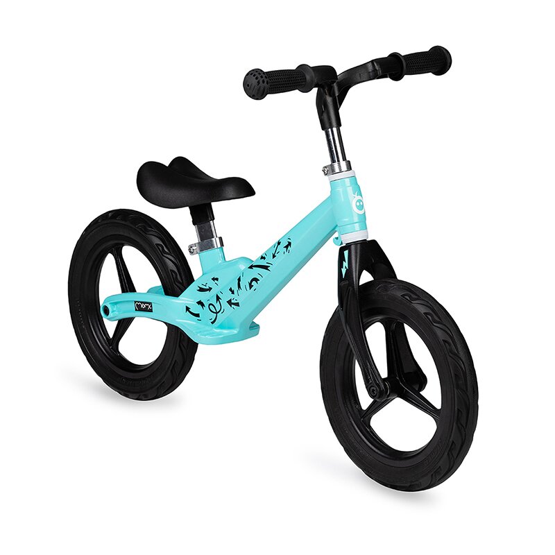 Bicicleta de echilibru, MoMi, ULTI Arrow, Fara pedale, Albastru, Reglabila, Cadru usor din magneziu, Roti cauciucate, Absorbtie a socurilor, Sarcina maxima 30 kg