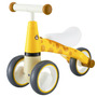 Bicicleta de echilibru pentru copii, roti duble, pentru interior / exterior, max 20 kg, 18 - 36 luni, Ecotoys, Girafa, Galbena - 1