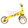 Bicicleta de echilibru pentru copii, roti duble, pentru interior / exterior, max 20 kg, 18 - 36 luni, Ecotoys, Girafa, Galbena - 4