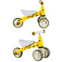 Bicicleta de echilibru pentru copii, roti duble, pentru interior / exterior, max 20 kg, 18 - 36 luni, Ecotoys, Girafa, Galbena - 6