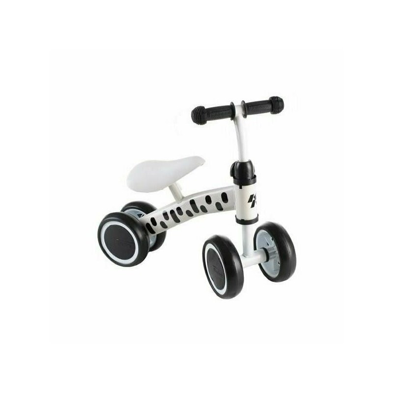 Kruzzel - bicicleta fara pedale , cu 4 roti, alb