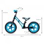 Bicicleta fara pedale cu cadru din magneziu Kidwell COMET - Black Blue - 6