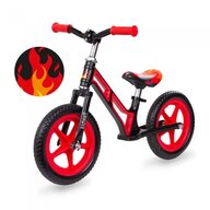 Bicicleta fara pedale cu cadru din magneziu Kidwell COMET - Black Red