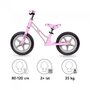 Bicicleta fara pedale cu cadru din magneziu Kidwell COMET - Pink Gray - 4