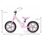 Bicicleta fara pedale cu cadru din magneziu Kidwell COMET - Pink Gray - 6