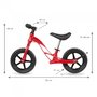 Bicicleta fara pedale cu cadru din magneziu Kidwell Rocky Red - 6